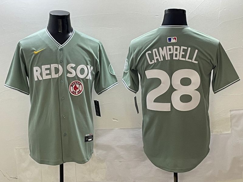 Men Boston Red Sox #28 Campbell Green Joint Name Nike 2025 MLB Jersey style 4257